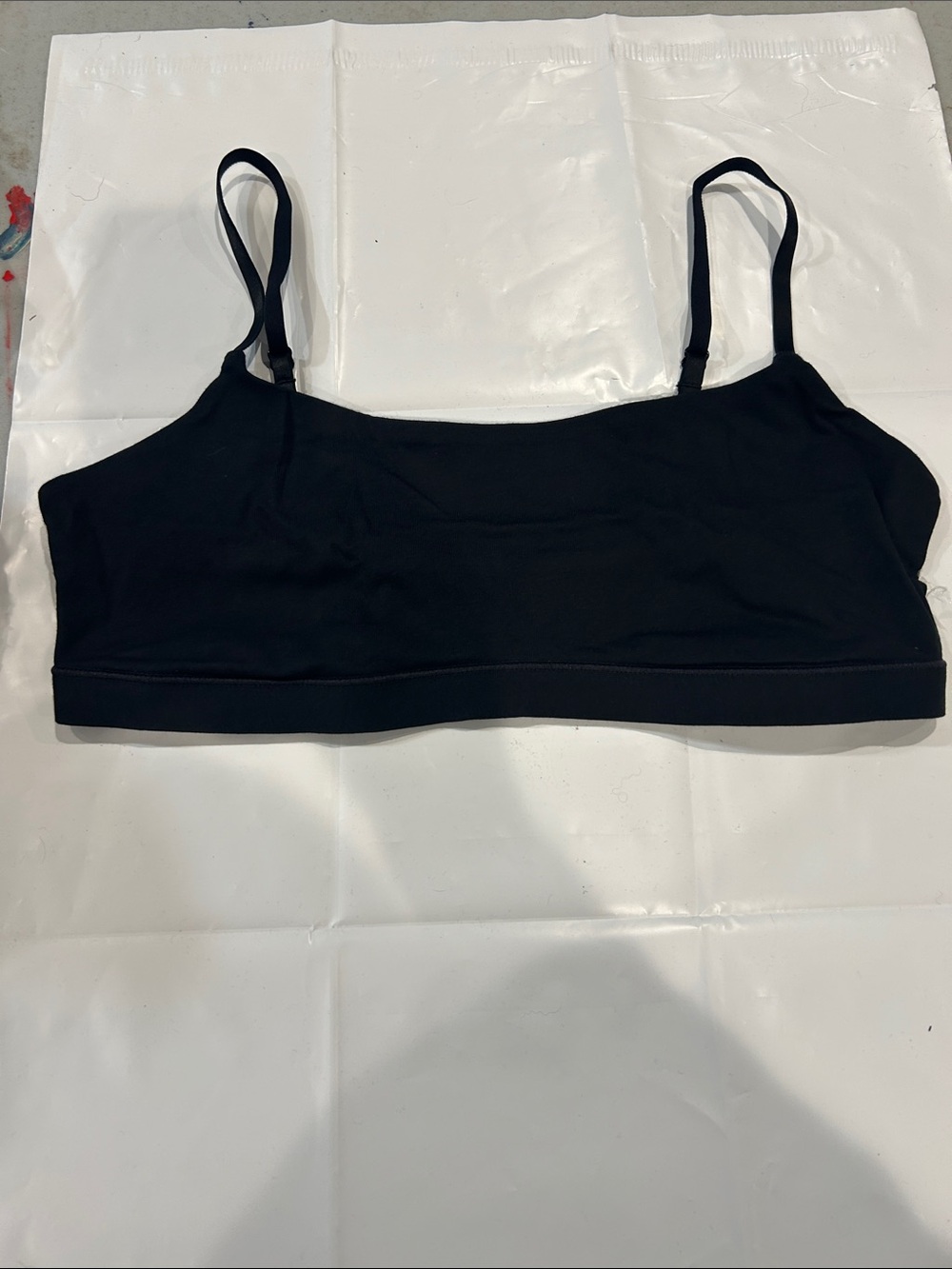 Quince Black Seamless Bralette - Women Intimates organic cotton